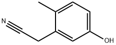 Benzeneacetonitrile, 5-hydroxy-2-methyl- Struktur