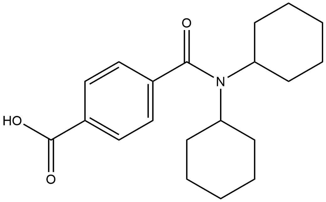 4-[(Dicyclohexylamino)carbonyl]benzoic acid,339165-62-7,结构式