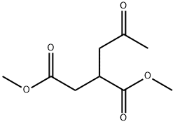 Butanedioic acid, 2-(2-oxopropyl)-, 1,4-dimethyl ester Structure