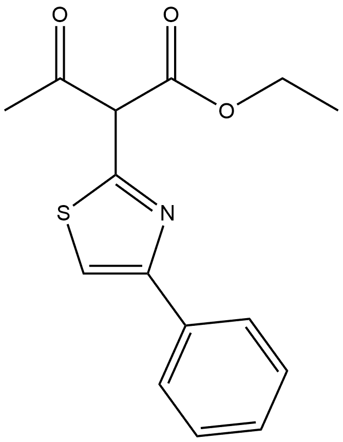 2-Thiazoleacetic acid, α-acetyl-4-phenyl-, ethyl ester