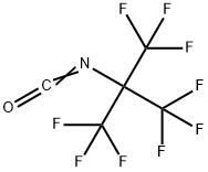 Propane, 1,1,1,3,3,3-hexafluoro-2-isocyanato-2-(trifluoromethyl)- 化学構造式