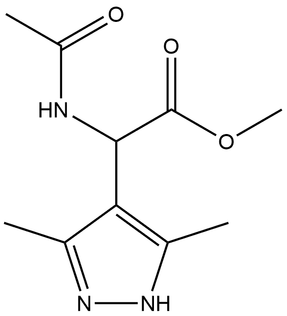 1H-Pyrazole-4-acetic acid, α-(acetylamino)-3,5-dimethyl-, methyl ester