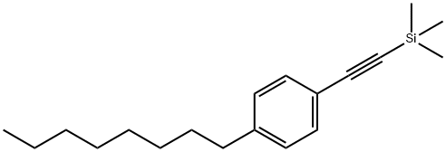 Benzene, 1-octyl-4-[2-(trimethylsilyl)ethynyl]- Structure