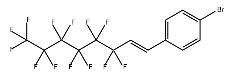 Benzene, 1-bromo-4-[(1E)-3,3,4,4,5,5,6,6,7,7,8,8,8-tridecafluoro-1-octen-1-yl]- Structure