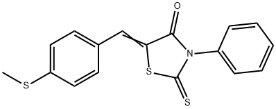 340972-67-0 (5Z)-5-[(4-methylsulfanylphenyl)methylidene]-3-phenyl-2-sulfanylidene-1,3-thiazolidin-4-one