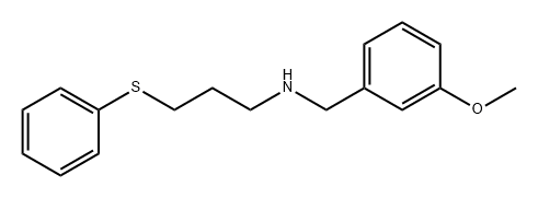 Benzenemethanamine, 3-methoxy-N-[3-(phenylthio)propyl]-