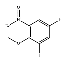Benzene, 5-fluoro-1-iodo-2-methoxy-3-nitro- Structure