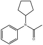 N-cyclopentyl-N-phenylacetamide 结构式