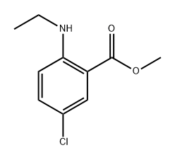 Methyl 5-chloro-2-(ethylamino)benzoate Structure