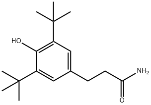 Benzenepropanamide, 3,5-bis(1,1-dimethylethyl)-4-hydroxy- Structure