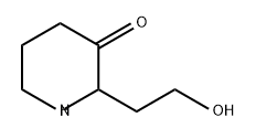 3-Piperidinone, 2-(2-hydroxyethyl)- Struktur