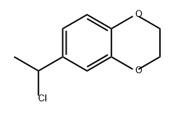 1,4-Benzodioxin, 6-(1-chloroethyl)-2,3-dihydro- 结构式