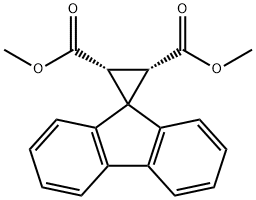 Spiro[cyclopropane-1,9'-[9H]fluorene]-2α,3α-dicarboxylic acid dimethyl ester 结构式
