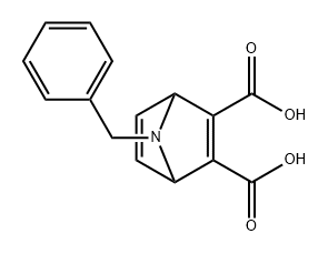 7-Azabicyclo[2.2.1]hepta-2,5-diene-2,3-dicarboxylic acid, 7-(phenylmethyl)-,34354-00-2,结构式