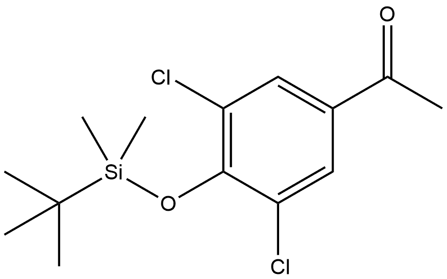 1-[3,5-Dichloro-4-[[(1,1-dimethylethyl)dimethylsilyl]oxy]phenyl]ethanone|