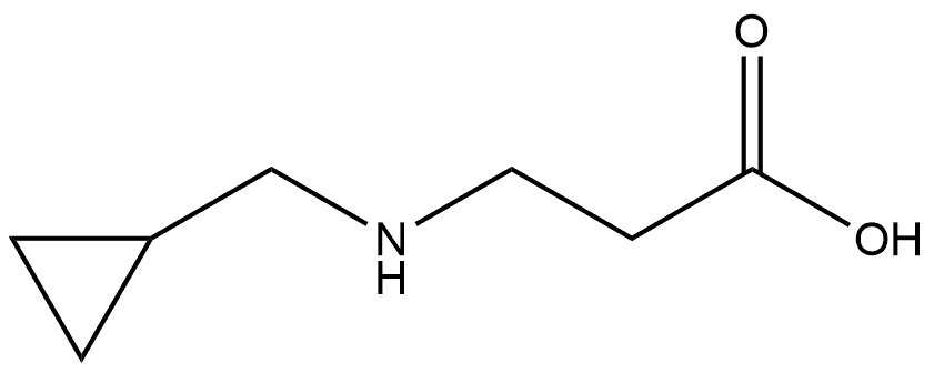 β-Alanine, N-(cyclopropylmethyl)- Structure