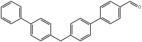 [1,1'-Biphenyl]-4-carboxaldehyde, 4'-([1,1'-biphenyl]-4-ylmethyl)- Structure