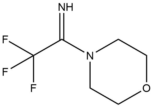 4-Morpholinemethanimine, α-(trifluoromethyl)- Structure
