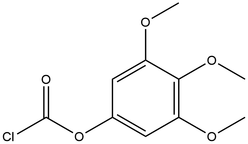 3,4,5-Trimethoxyphenyl carbonochloridate Structure