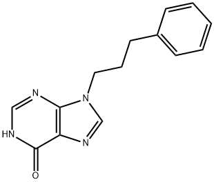 9-(3-Phenylpropyl)-3H-purin-6(9H)-one Struktur