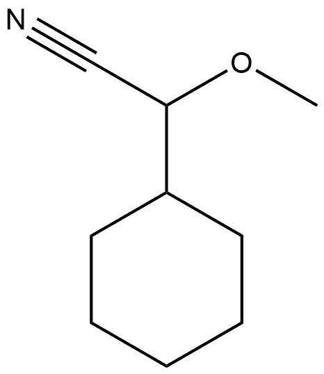 Cyclohexaneacetonitrile, α-methoxy- Structure