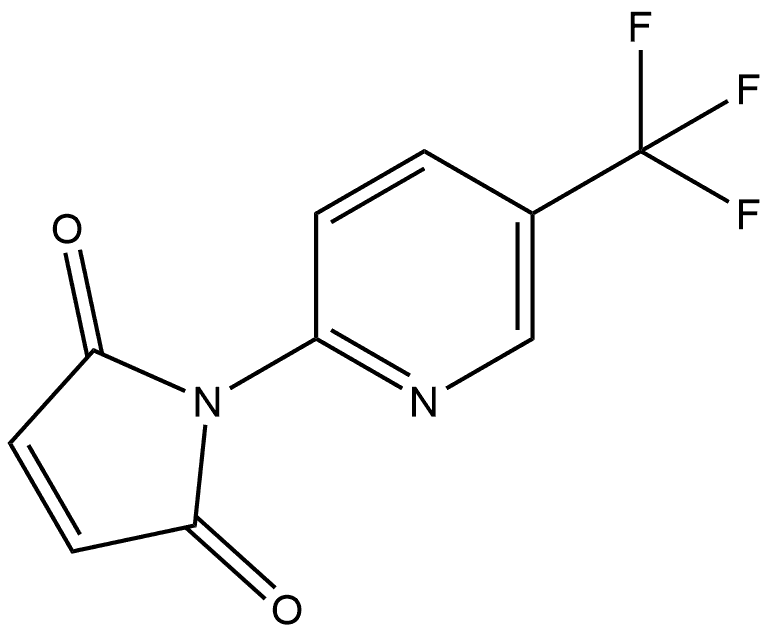 1-[5-(Trifluoromethyl)-2-pyridinyl]-1H-pyrrole-2,5-dione,344301-96-8,结构式