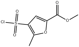 4-(氯磺酰基)-5-甲基呋喃-2-羧酸甲酯, 344308-91-4, 结构式
