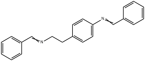 Benzeneethanamine, N-(phenylmethylene)-4-[(phenylmethylene)amino]- Struktur