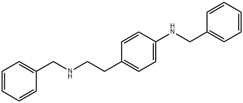 Benzeneethanamine, N-(phenylmethyl)-4-[(phenylmethyl)amino]- Structure