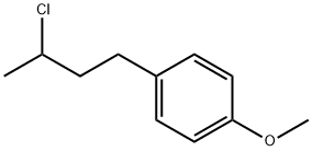 Benzene, 1-(3-chlorobutyl)-4-methoxy- Struktur