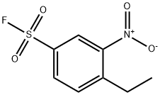 4-ethyl-3-nitrobenzene-1-sulfonyl fluoride 化学構造式