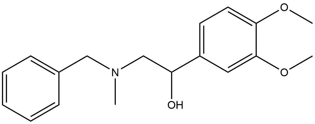 Benzenemethanol, 3,4-dimethoxy-α-[[methyl(phenylmethyl)amino]methyl]-