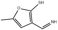 2-Furanthiol,3-(iminomethyl)-5-methyl-(9CI) Structure