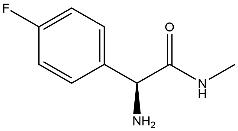 Benzeneacetamide, α-amino-4-fluoro-N-methyl-, (αS)- Structure