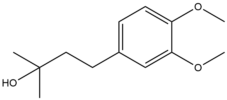 Benzenepropanol, 3,4-dimethoxy-α,α-dimethyl- 化学構造式
