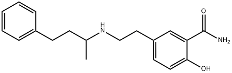 Benzamide, 2-hydroxy-5-[2-[(1-methyl-3-phenylpropyl)amino]ethyl]- 化学構造式