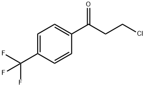 1-Propanone, 3-chloro-1-[4-(trifluoromethyl)phenyl]- Structure