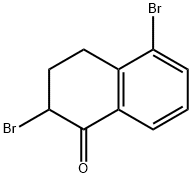 1(2H)-Naphthalenone, 2,5-dibromo-3,4-dihydro- Structure