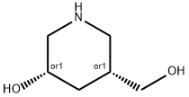 3-Piperidinemethanol, 5-hydroxy-, (3R,5S)-rel- Structure