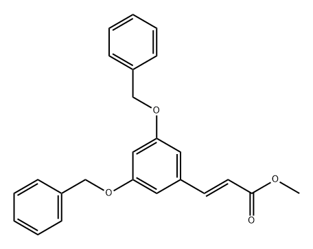 2-Propenoic acid, 3-[3,5-bis(phenylmethoxy)phenyl]-, methyl ester, (2E)- Structure