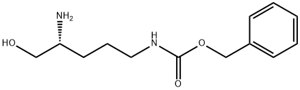 Carbamic acid, N-[(4R)-4-amino-5-hydroxypentyl]-, phenylmethyl ester Structure