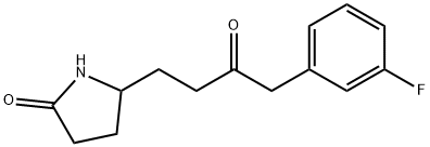 2-Pyrrolidinone, 5-[4-(3-fluorophenyl)-3-oxobutyl]- Structure