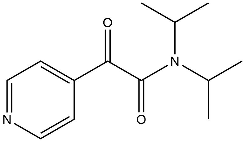 4-Pyridineacetamide, N,N-bis(1-methylethyl)-α-oxo- Structure