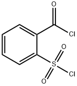 Benzoyl chloride, 2-(chlorosulfonyl)- Struktur