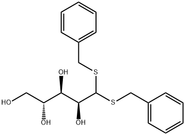 D-阿拉伯糖缩二苯硫酚 结构式