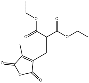 Propanedioic acid, 2-[(2,5-dihydro-4-methyl-2,5-dioxo-3-furanyl)methyl]-, 1,3-diethyl ester