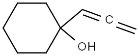 Cyclohexanol, 1-(1,2-propadien-1-yl)- Structure