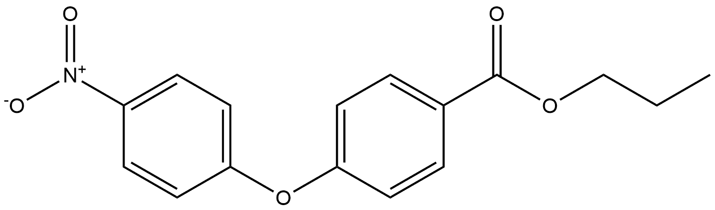 propyl 4-(4-nitrophenoxy)benzoate Structure