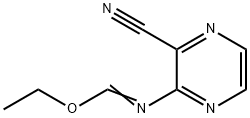 N-(3-cyano-2-pyrazinyl)-Methanimidic acid ethyl ester Struktur