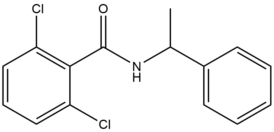 2,6-Dichloro-N-(1-phenylethyl)benzamide Structure